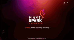 Desktop Screenshot of firstsparkcreative.com